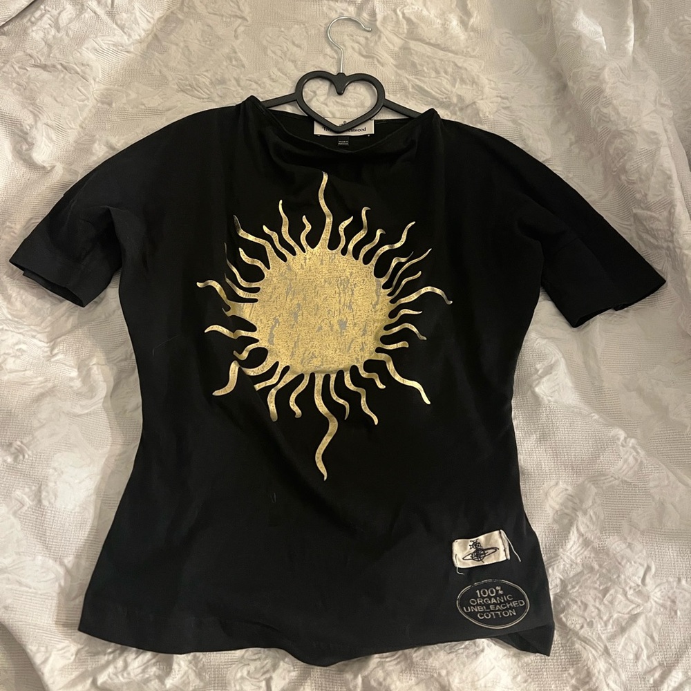 Vivienne Westwood Black Sun Graphic Women's Top